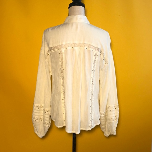 🟠 free people 🟠 balloon sleeve blouse - Picture 2 of 9